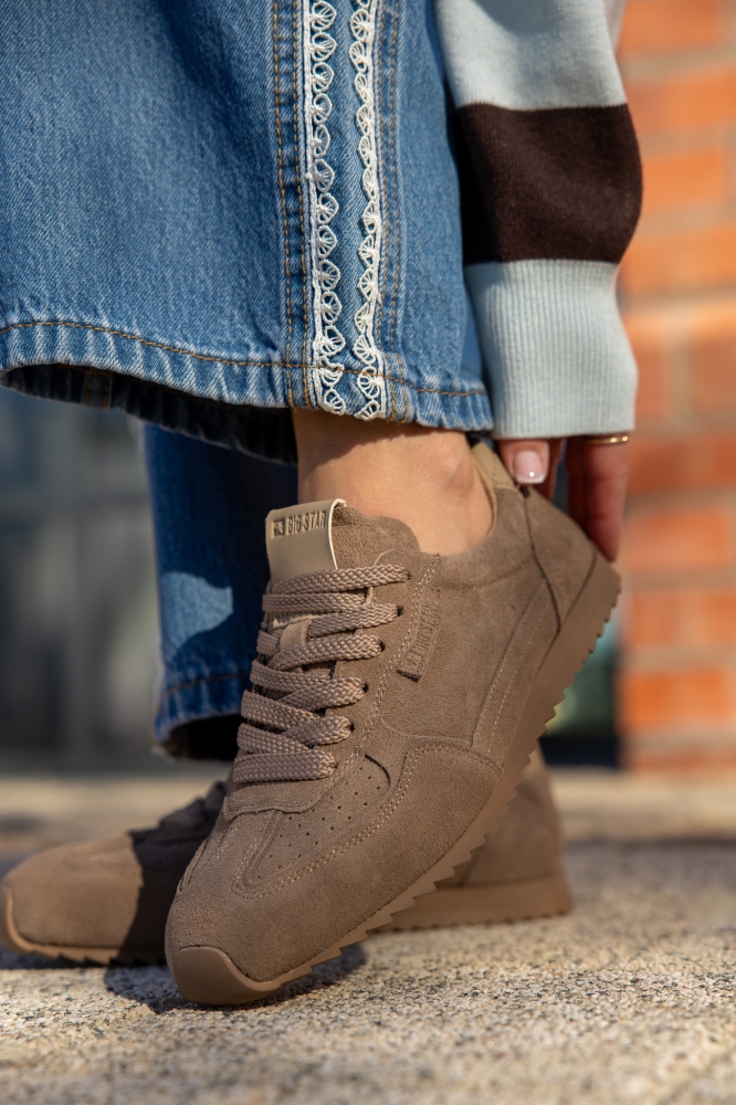 Sneakersy skórzane damskie BIG STAR TT274222