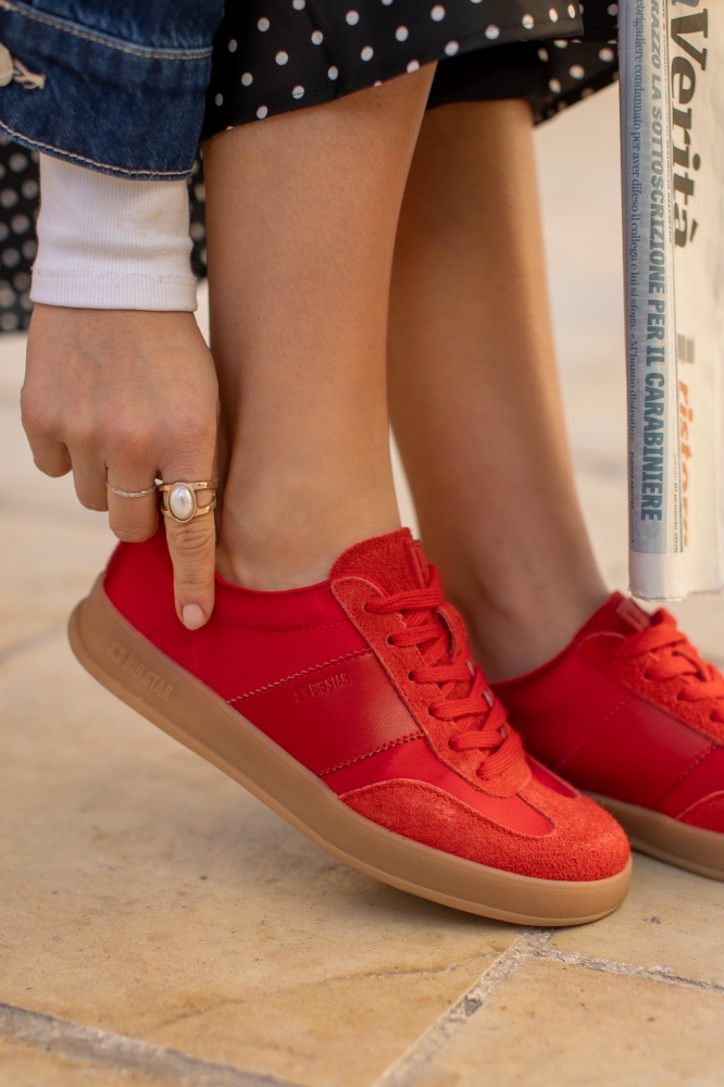 Sneakersy  skórzane  damskie BIG STAR  TT274701