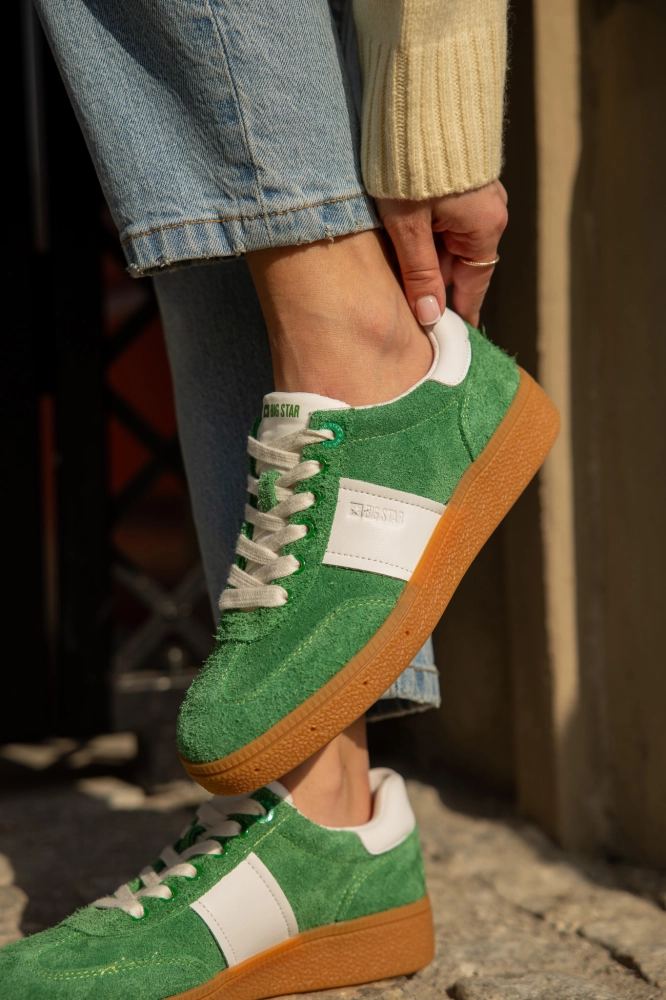 Sneakersy skórzane damskie BIG STAR  TT274503