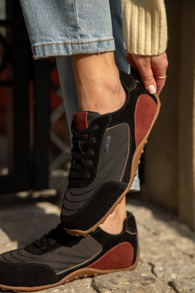 Sneakersy  skórzane damskie BIG STAR TT274671